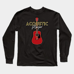 Acoustic Player Red Long Sleeve T-Shirt